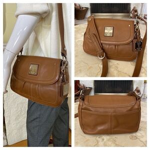 Tignanello Leather Organizer Shoulder Bag